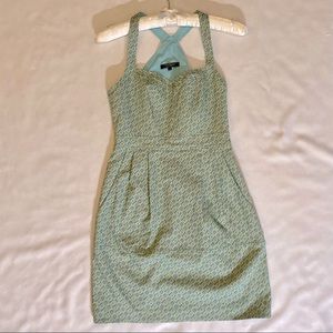 🎉HP🎉 NWOT Nanette Lepore Cross Back Pattern Dress w Pockets